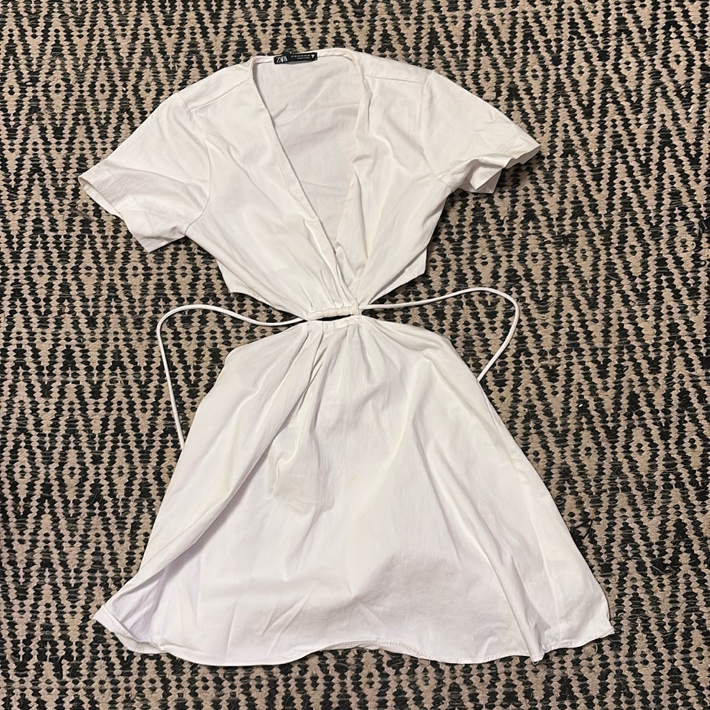 Zara mini cut out dress